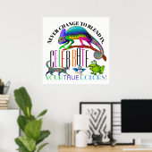 Affiche d'acceptation de l'encouragement à la dive (Bureau à domicile)