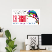 Affiche d'acceptation de l'encouragement à la dive (Bureau à domicile)