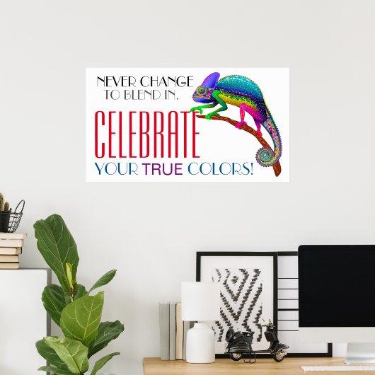 Affiche d'acceptation de l'encouragement à la dive (Bureau à domicile)