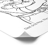 Affiche d'activité de coloriage pour l'équipe de m (Coin)
