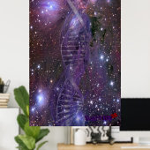 affiche d'ADN de galaxie (Bureau à domicile)
