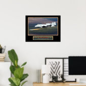 Affiche d'aéronef militaire "A-10 Thunderbolt" 24x (Bureau à domicile)