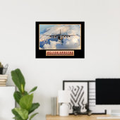 Affiche d'aéronef militaire "AC-130 Specter" 24x18 (Bureau à domicile)