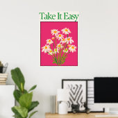 Affiche d'affirmation d'amour de soi (Bureau à domicile)