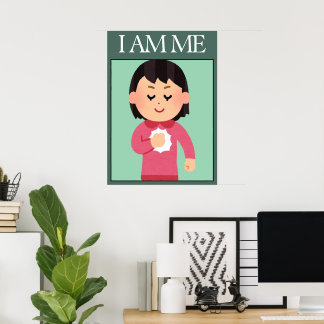 Affiche d'affirmation d'amour de soi