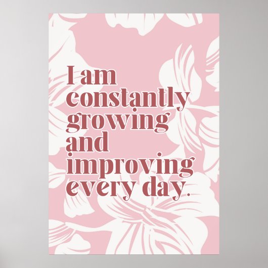 Affiche d'affirmation d'amour de soi (Devant)