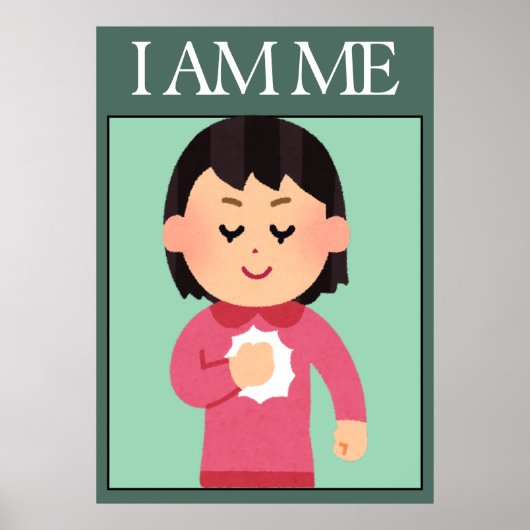 Affiche d'affirmation d'amour de soi (Devant)