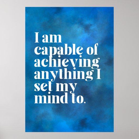 Affiche d'affirmation d'amour de soi (Devant)