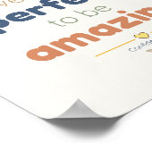 Affiche d'affirmation incroyable pour enfants (Coin)