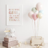 Affiche d'affirmation inspirante neutre pour enfan