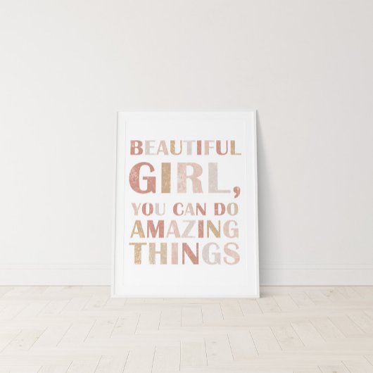 Affiche d'affirmation inspirante neutre pour enfan