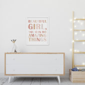 Affiche d'affirmation inspirante neutre pour enfan