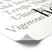 Affiche d'affirmation positive personnalisée (Coin)