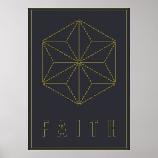 Affiche d'affirmation pour avoir foi et être recon (Devant)