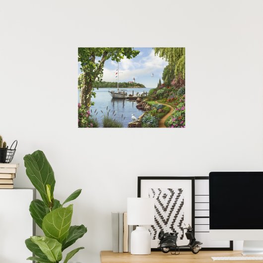 Affiche d'Alan Giana "A bas l'eau" (Bureau à domicile)