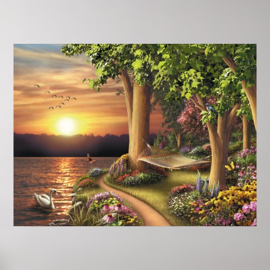 Affiche d'Alan Giana "Autour du lac" (Devant)