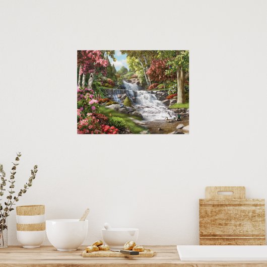 Affiche d'Alan Giana "By the Falls" (Cuisine)