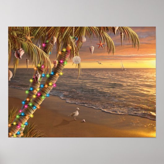 Affiche d'Alan Giana "Cadeaux de la mer" (Devant)