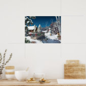 Affiche d'Alan Giana "In Winter's Home" (Cuisine)