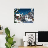 Affiche d'Alan Giana "In Winter's Home" (Bureau à domicile)