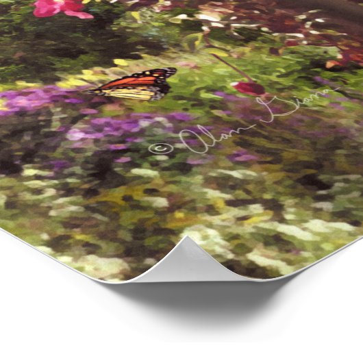 Affiche d'Alan Giana "Le Pont Couvert" (Coin)