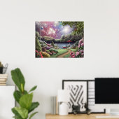 Affiche d'Alan Giana "Une célébration pacifique" (Bureau à domicile)