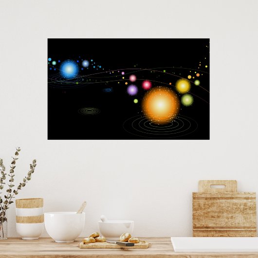 Affiche d'alignement planétaire (Cuisine)