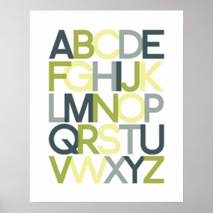 Affiche d'alphabet