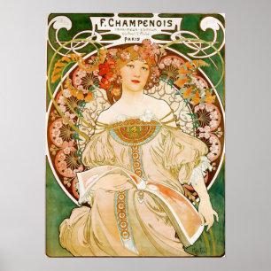 Affiche d'Alphonse (Alfons) Mucha : Champenois
