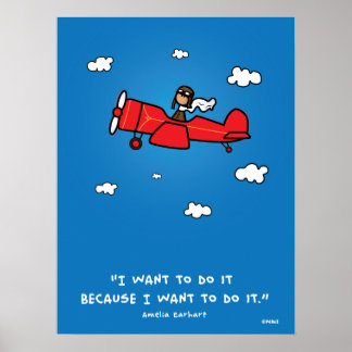 Affiche d'Amelia Earhart