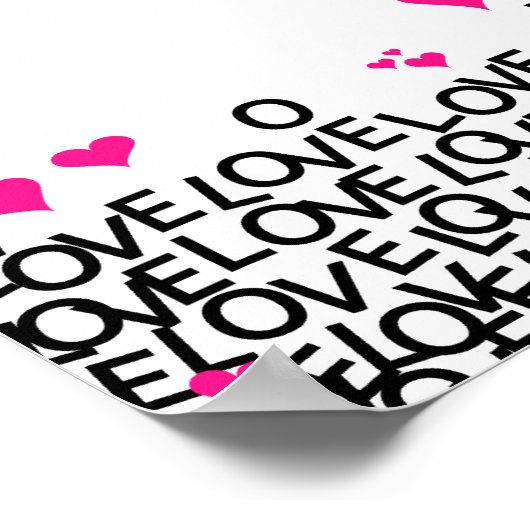 Affiche d'amour de la Saint Valentin (Coin)