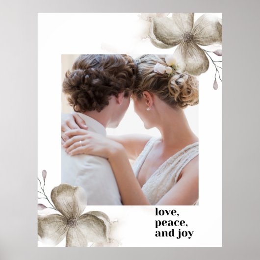 affiche d'amour de paix & de joie (Devant)