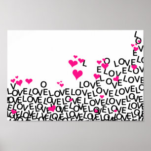 Affiche d'amour de Saint-Valentin