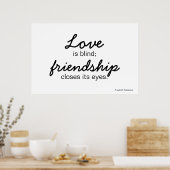 Affiche d'amour et d'amitié (Cuisine)