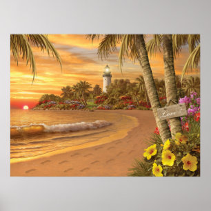 Affiche "d'amour tropical" d'Alan Giana