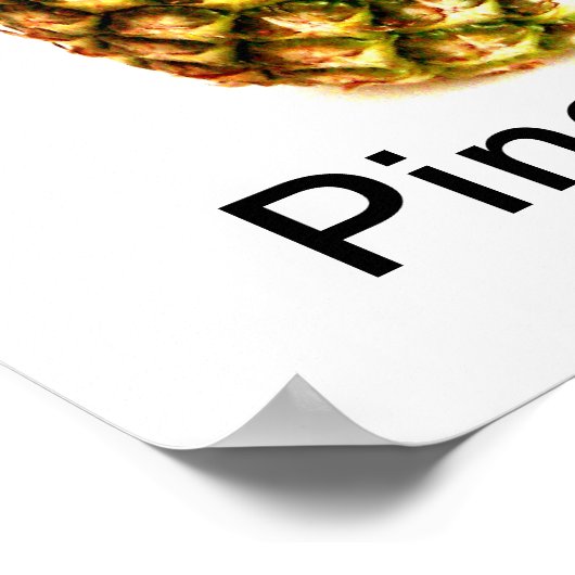 Affiche d'ananas (Coin)