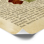 affiche d'anatomie du cerveau floral médical (Coin)