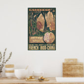 Affiche d'Angkor Wat Cambodge Art Bouddhiste Vinta (Cuisine)