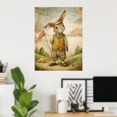 Affiche d'animal de golf (Bureau à domicile)