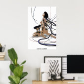 Affiche d'anime Ghost in a Shell - Art officiel (Bureau à domicile)