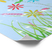 Affiche d'anniversaire d'Alice au pays des merveil (Coin)