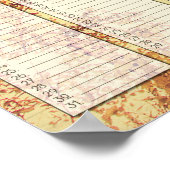 Affiche d'anniversaire d'art des bouleaux du Nord (Coin)