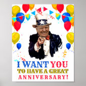 Affiche d'anniversaire de Donald Trump (Devant)