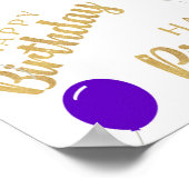 Affiche d'anniversaire de février (Coin)