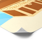 Affiche d'anniversaire de fille pirate afro-améric (Coin)