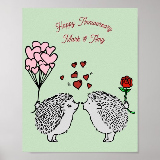 Affiche d'anniversaire de Hérisson (Devant)