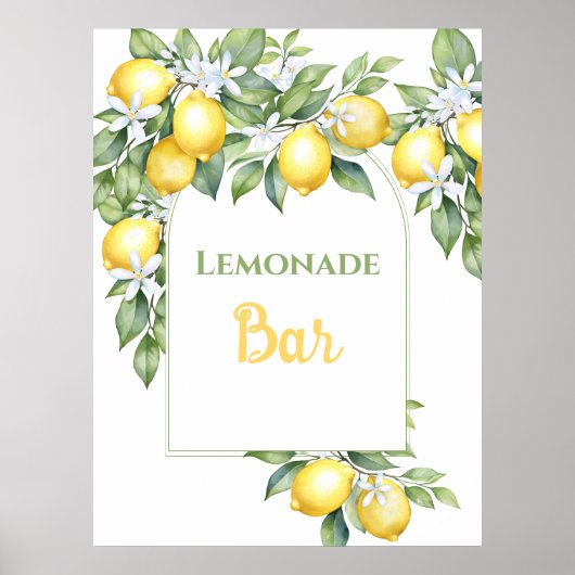 Affiche d'anniversaire du Lemonade Bar (Devant)