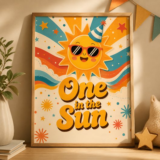 Affiche d'anniversaire One in the Sun