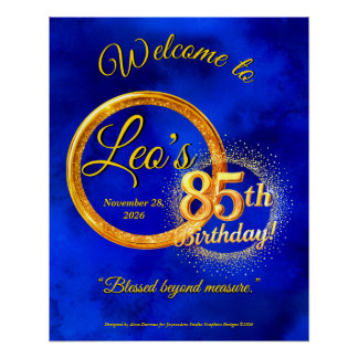 Affiche d'anniversaire pour un événement marquant