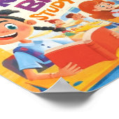 Affiche d'apprentissage colorée pour enfants (Coin)